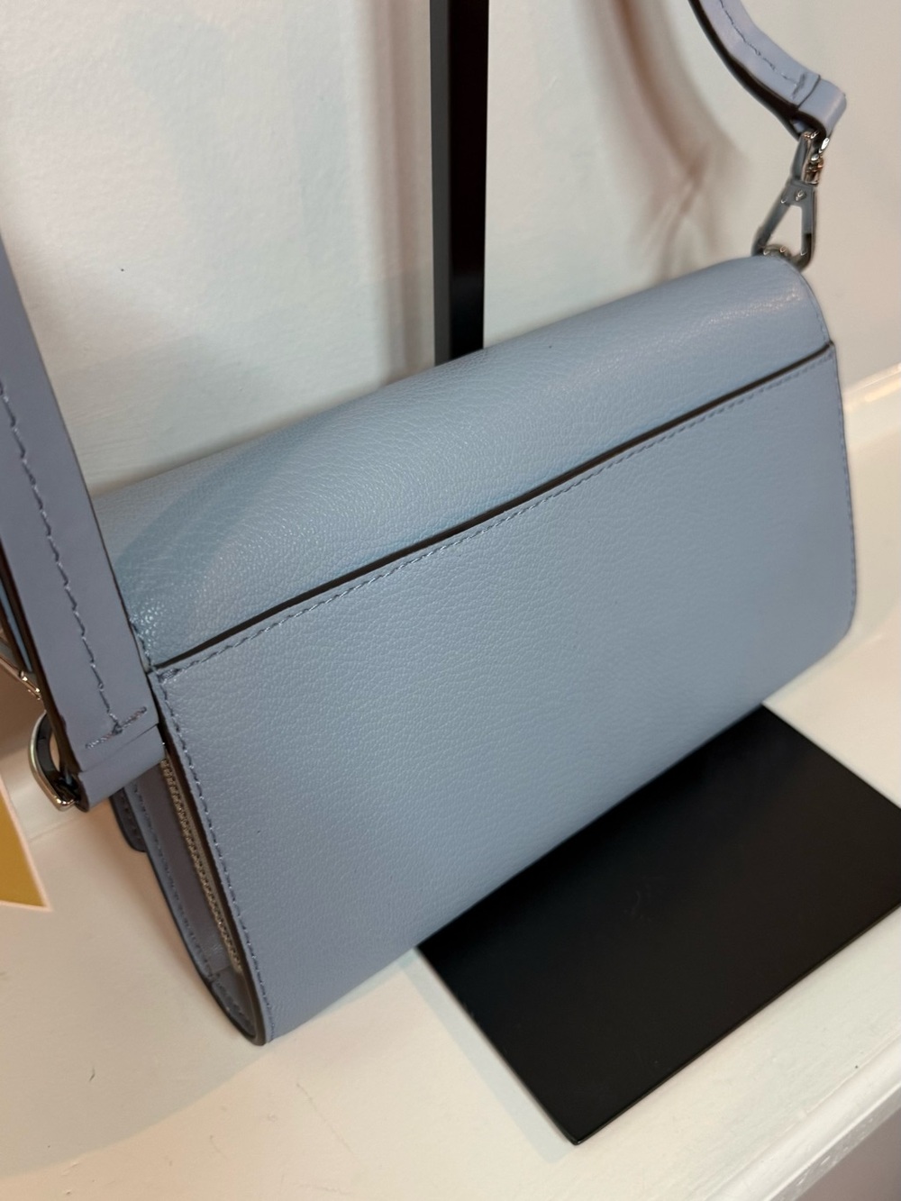 Michael Kors jet set Blue Pebbled Leather Crossbody Bag - Picture 3 of 11